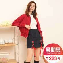 棒球服女宽松拉夏贝尔La Babite2018新款原宿运动风百搭长袖外套图片