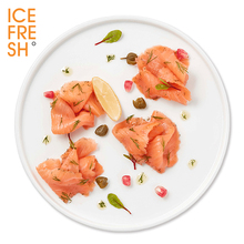 ICEFRESH丹麦烟熏三文鱼香草味冷熏生鱼片三文鱼片即食切片100g