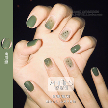 南瓜绿甲油胶2019年新款美甲店专用网红流行色抹茶绿色泫雅风美甲