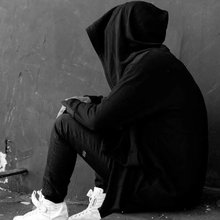 大衣披风男士 中长款 风衣青少年开衫 春秋暗黑男装 斗篷连帽黑色外套