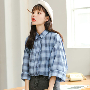 打底宽松短袖衬衫