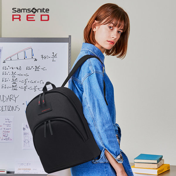 Samsonite/新秀丽双肩包 大容量轻便旅行包情侣包简约商务背包BU3