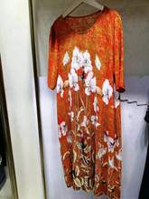 真丝印花连衣裙K5Q0316 新款