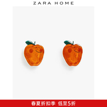 苹果状陶制把手 43523555999 2件套 Home Zara