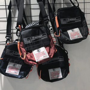 INS复古蹦迪包嘻哈拼色包