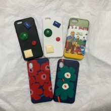 花朵手机壳几何手机壳iphone手机壳 韩国INS同款 Grid