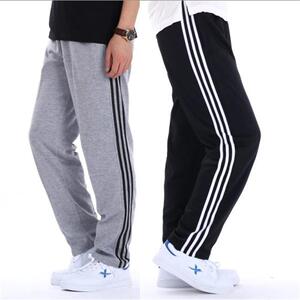 春秋夏松紧腰男运动裤休闲长裤胖子加肥加大码针织新款卫裤健身宽