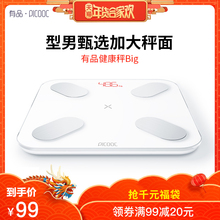 PICOOC有品 big智能家用体脂秤体重秤电子秤女精准监测人体脂肪成人称健康秤男便携式瘦身测脂肪仪婴儿体质计