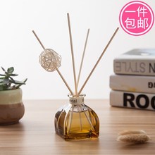 无火香薰精油家用厕所除臭房间卧室藤条干花香薰瓶玻璃室内香薰瓶