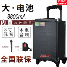 太阳升Y8-2T广场舞音响大功率便携式拉杆音箱户外移动蓝牙低音炮
