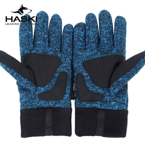 HASKI 冬季户外手套 爬山运动登山保暖舒适全指登山防滑户外手套