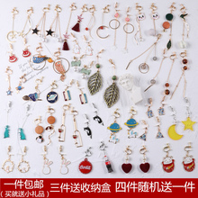 小众法式耳夹无耳洞女日韩气质冷淡风超仙长款 耳坠学生耳环耳饰品