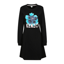 KENZO/高田贤三【18秋冬】黑色女士长袖连身裙 F862RO822图片