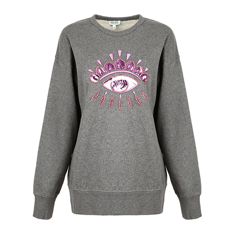 KENZO/高田贤三【18秋冬】深灰女士套头卫衣 F862SW743商品大图