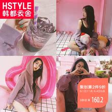韩都衣舍2018秋装新款韩版女装学生原宿风宽松秋季外套女OR8116槿图片