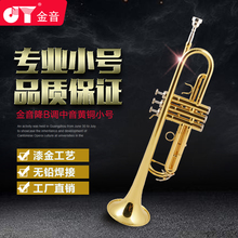 E108G专业演奏级教会学校降b调正品 JYTB 金音降B调黄铜小号乐器