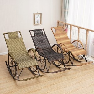 家用通用摇摆客厅摇椅躺椅懒人休闲阳台逍遥椅藤条老年人靠背椅