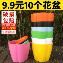 绿萝塑料花盆大号彩色多肉花盆仿陶瓷盆塑料特大花盆特价 包邮 清仓