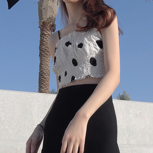 chic吊带背心外穿短款上衣夏