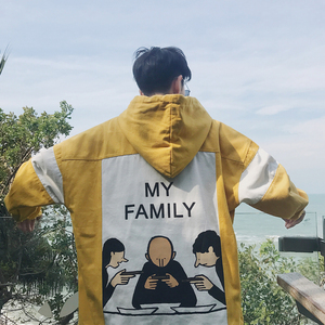 春季情侣卫衣连帽男