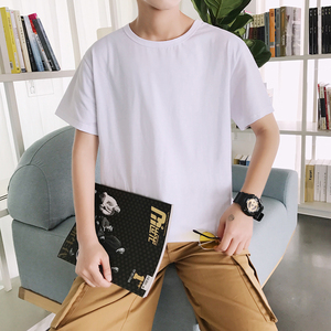 新款夏季纯色短袖T恤