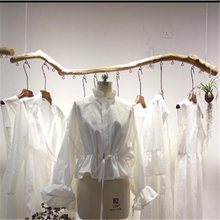 服装店展示架男装店货架树枝吊顶架麻绳服装挂衣架女装店铺装修