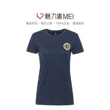Juicy Couture 藏蓝色全棉圆领Logo夏季女士短袖T恤图片