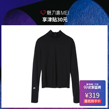预售 Mo&Co. 黑色小高领长袖女士上衣图片