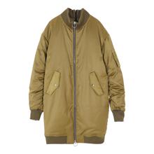 预售 Mo＆Co．/摩安珂 橄榄绿色金属拉链女士羽绒服图片