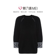 预售 KENZO/高田贤三 黑色棉质镂空字母拼接女士秋冬套头衫图片