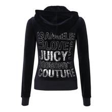 Juicy Couture 藏蓝色亮片字母饰女士运动外套图片