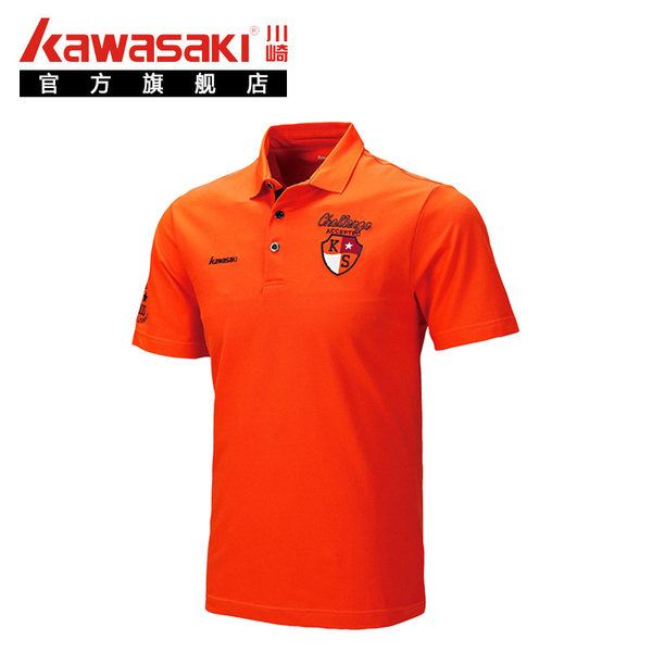 Kawasaki/川崎 羽毛球服运动上衣排汗速干透气短袖T恤男款15137