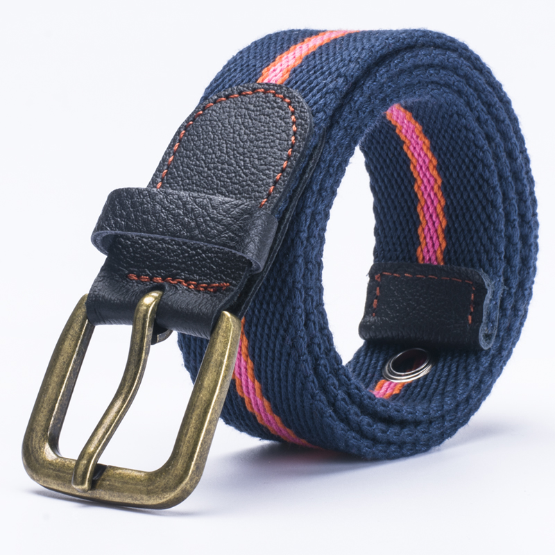 复古细款帆布腰带女士潮流皮带学生军训牛仔裤