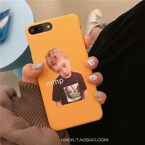 创意个性假笑男孩表情苹果x手机壳iphone7plu