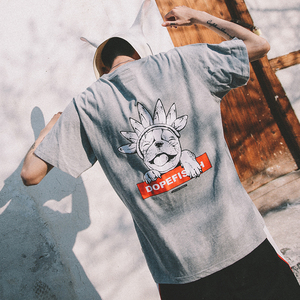 兔子先森夏季卡通动漫印花短袖