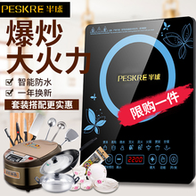 PESKR 半球电磁炉家用智能新款 正品 节能电池炉送全套电池灶 特价