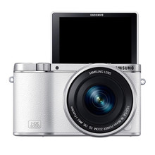 50mm镜头带闪光灯 三星NX3000智能WIFI传送美颜微型单电套机20mm