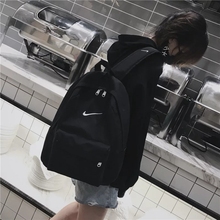 书包女韩版 百搭时尚 街头风帆布休闲双肩包初中高中学院风大容量