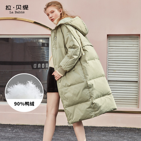 羽绒服女装加厚中长款2018冬季欧货新款韩版宽松潮过膝时尚外套秋商品大图