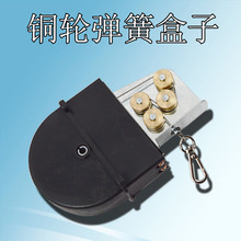 韩式烤肉伸缩升降排烟管铜轮弹簧盒烤肉吸烟管优质弹簧盒加粗钢丝