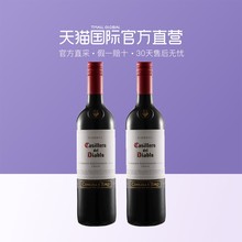 【直营】干露红魔鬼卡本妮苏维翁红葡萄酒 2支