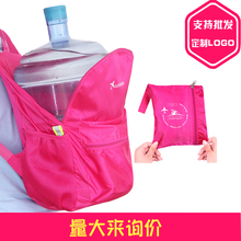 双肩包女防水尼龙布旅行休闲可折叠简易轻便大容量背包定制LOGO