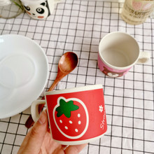 NUNNUN推荐 夏天儿童杯子配盖子水杯幼儿园学生用卡通可爱防摔奶杯