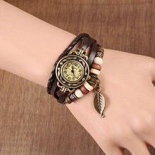 原宿风女士手表 复古缠绕手链表韩版女生可爱学生表时尚流行手表