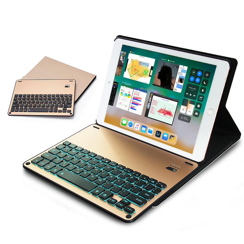 苹果2018新款ipad9.7保护套带pro10.5蓝牙键盘