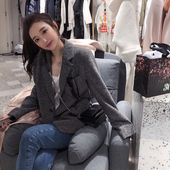 99twins【bling高阶范】春季韩版宽松小西服英伦风西装外套女