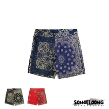 SONOFLOONG pastoral shorts 腰果花拼接潮流短裤夏威夷非VISVIM