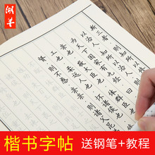 练字帖成人行楷速成男女生小清新临摹钢笔字帖楷书反复使用初学者大学生硬笔书法男生练字板古风大学生书法