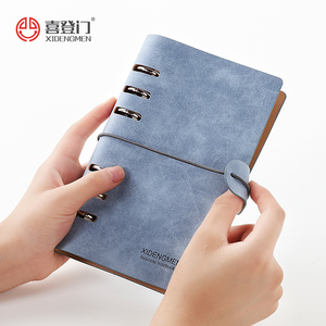 复古文艺绑带手账记事本