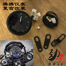 CG125里程表转速油表狒狒液晶led仪表游侠复古改装 摩托车复古改装